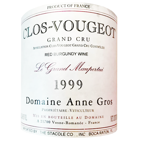 1999 Anne Gros Clos Vougeot Les Grand Maupertui